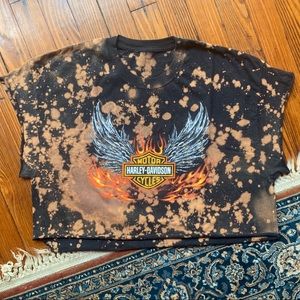 Vintage Harley Davidson Crop T-Shirt